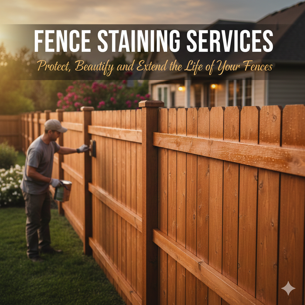 Fence Staining Services: Protect, Beautify, and Extend the Life of Your Fences