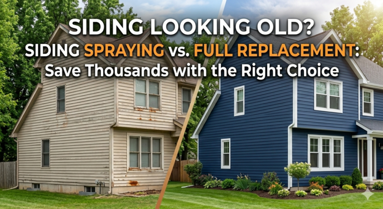 Siding Spraying vs. Full Replacement: Save Thousands with the Right Choice 