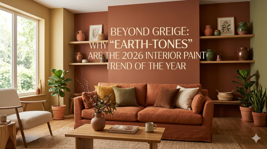 Beyond Greige: Why “Earth-Tones” are the 2026 Interior Paint Trend of the Year