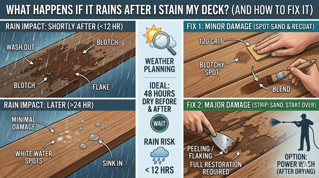 Deck staining