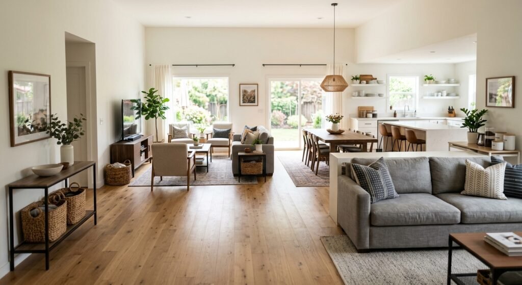 How to Make an Open-Concept Home Feel More Organized Without Adding Walls
